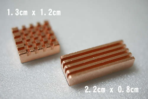 入手した銅製ヒートシンク
