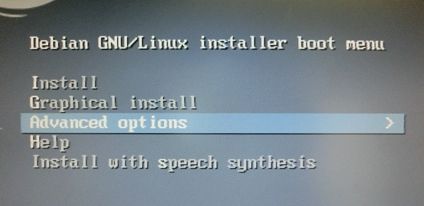 Advanced options