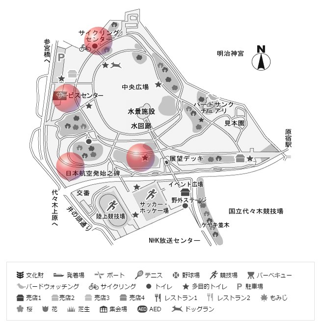 デングウイルスを持つ蚊が検出された箇所