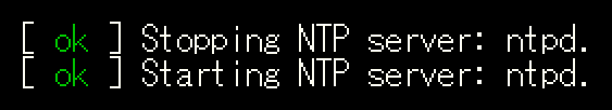 /etc/init.d/ntp restart