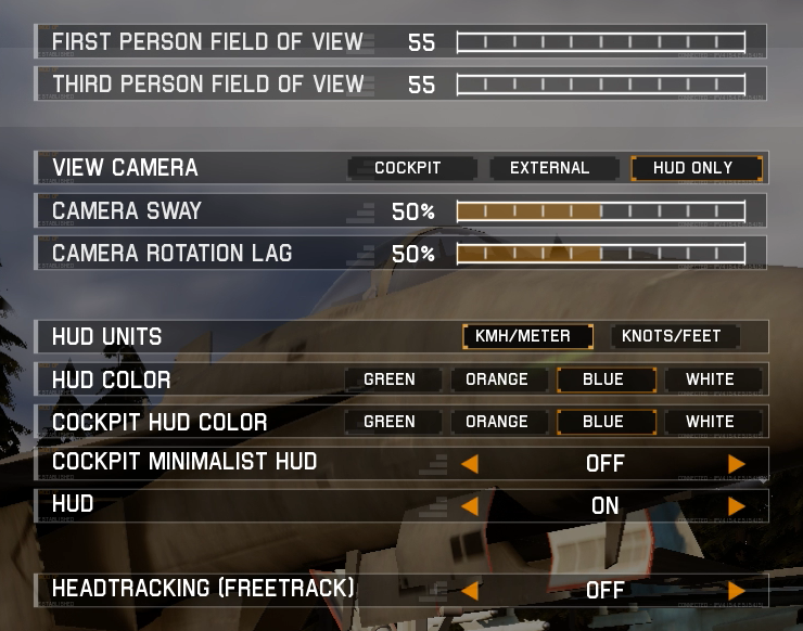 SettingsGamePlay_ProjectWingman