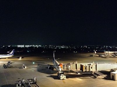 伊丹空港(大阪国際空港)の展望デッキから