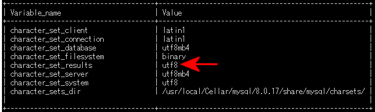 character_set_resultsUTF-8