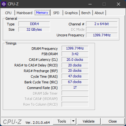 DRAM_Frequency_PC4-22400(DDR4-2800)