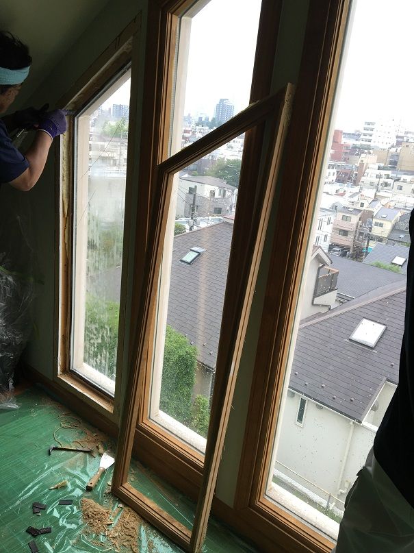 ダイレクトfix窓のガラス交換 北米輸入住宅ワークショップ By Ymm