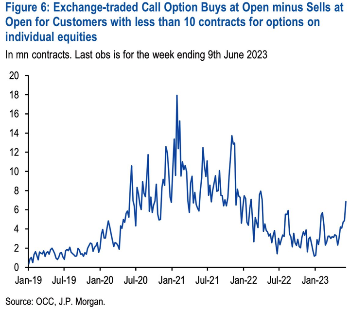 JPM small call option buys