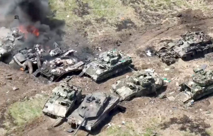 Leopard 2 destroyed