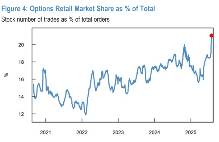 JPM retail option share