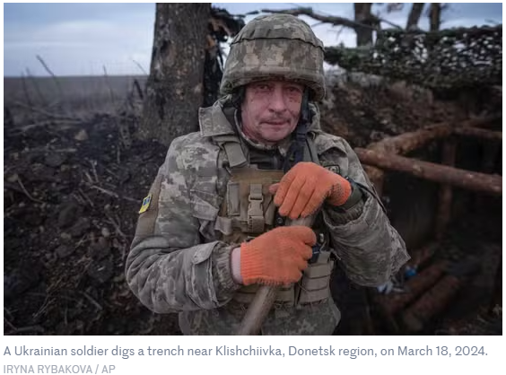 AP Ukrainian trench
