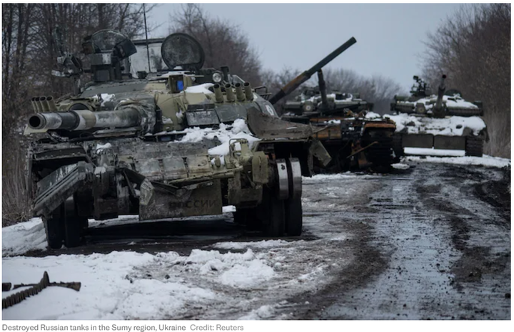 Destroyed tanks