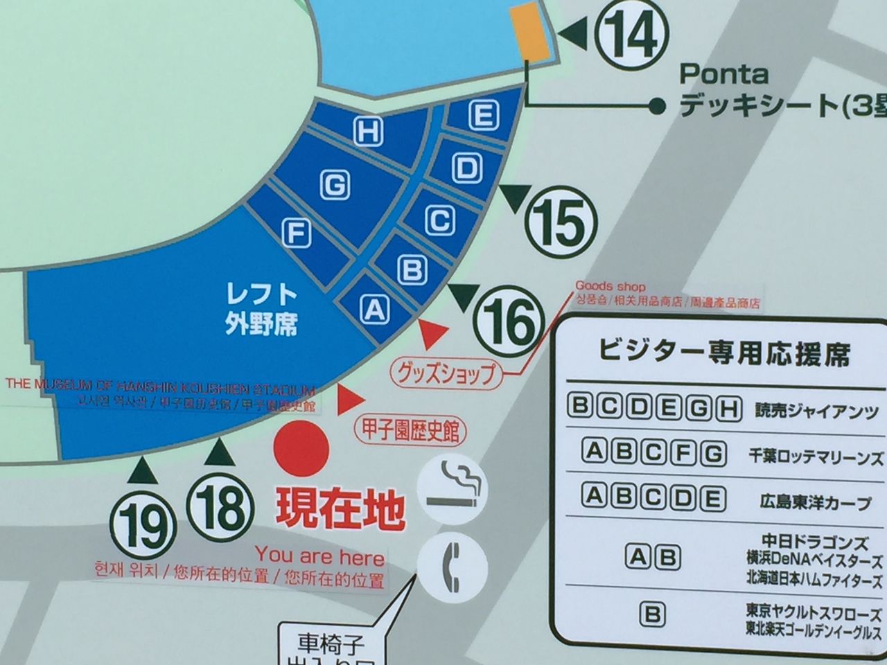 甲子園球場のビジター応戦席の謎 平山歯科医院日記