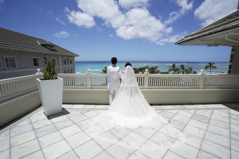 ハワイ ウエディング 新婚旅行 (2)