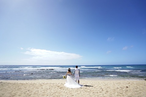 ハワイ ウエディング 新婚旅行 (1)