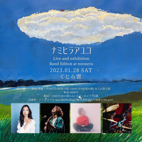 1月28日(土)ナミヒラアユコ ワンマンライブ- 鯨雲