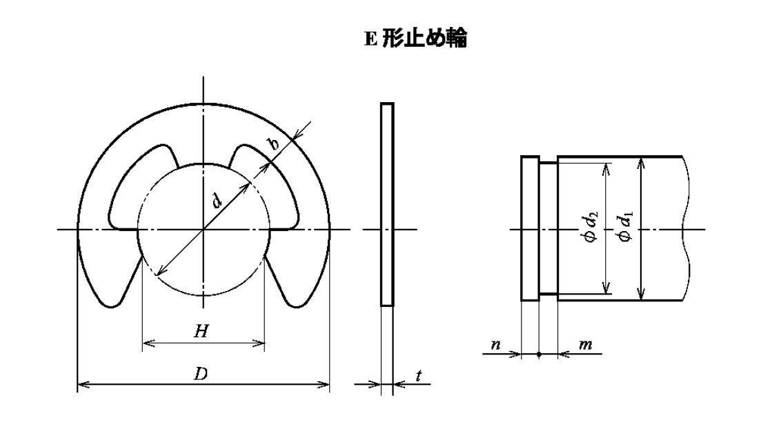 残りわずか】 同心止め輪 軸用 羽島製 ﾄﾞｳｼﾝﾄﾒﾜ ｼﾞｸ ﾊｼﾏ WR-13 鉄 または標準 生地