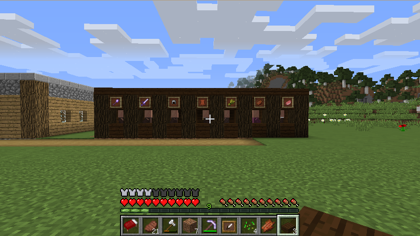 Minecraft 簡易な交易所 交換所 を作る 柴いぬの二流建築マインクラフト