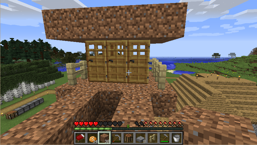 Minecraft 高床式村人増殖機を作る 柴いぬの二流建築マインクラフト