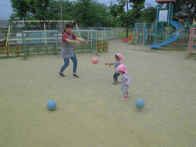 ボールあそび 楽しいね 子育てセンターしばもとのブログ
