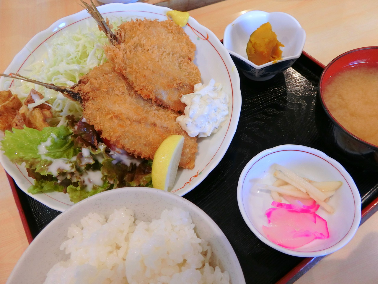 寿司処 清元 あじフライ定食 柴ポチダイアリー