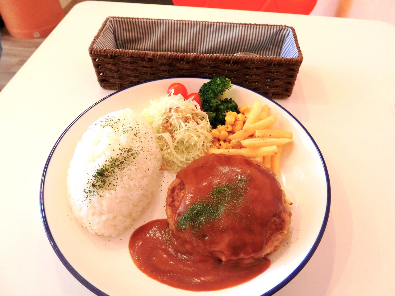 Grill Cafe Sakaeya ハンバーグプレート 柴ポチダイアリー