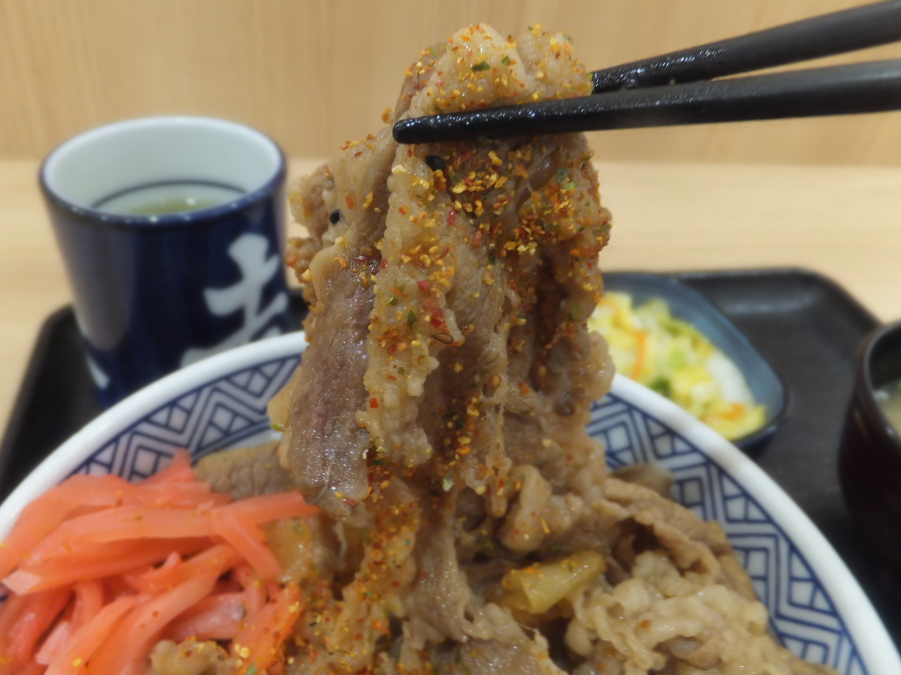 吉野家大黒ｐａ 牛丼 お新香 みそ汁セット 柴ポチダイアリー