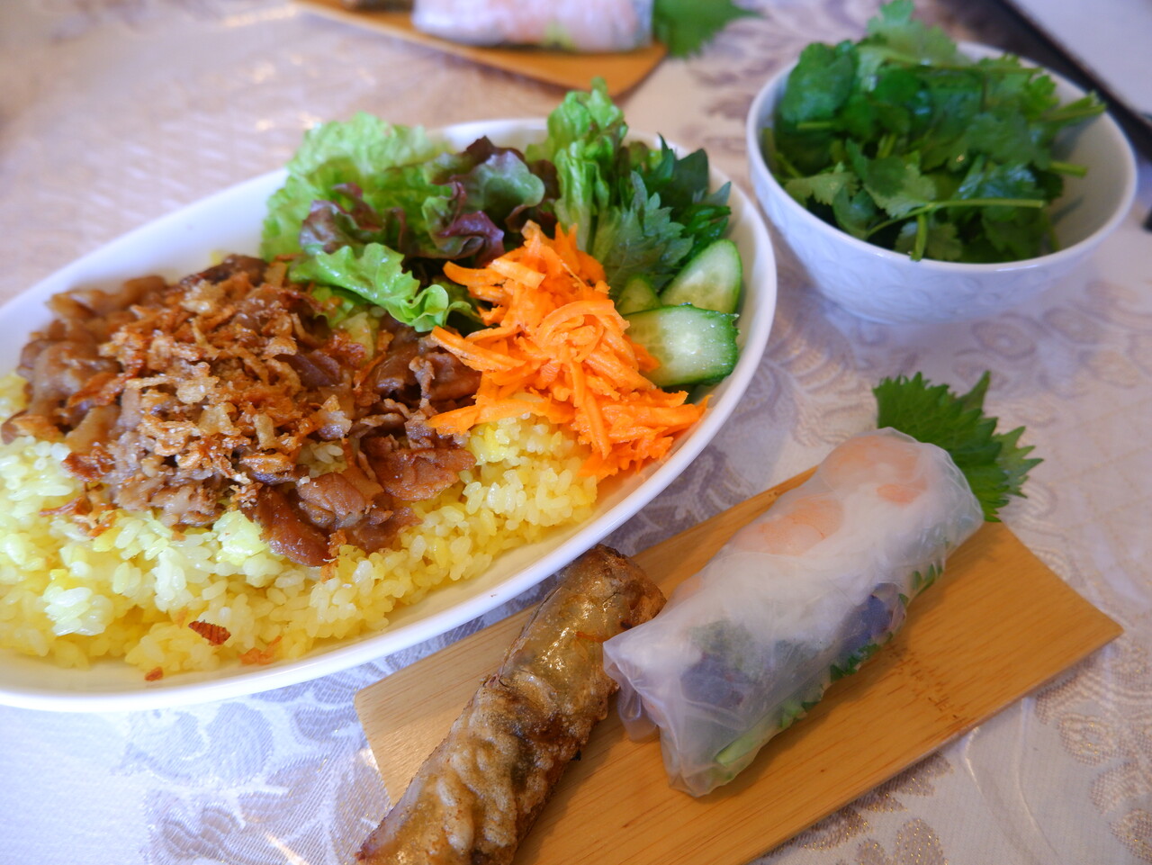 ベトナムカフェレストラン Nha Trang Quan ニャチャンワン セットdのライス 柴ポチダイアリー ベトナムカフェレストラン Nha Trang Quan ニャチャンワン セットdのライス 柴ポチダイアリー