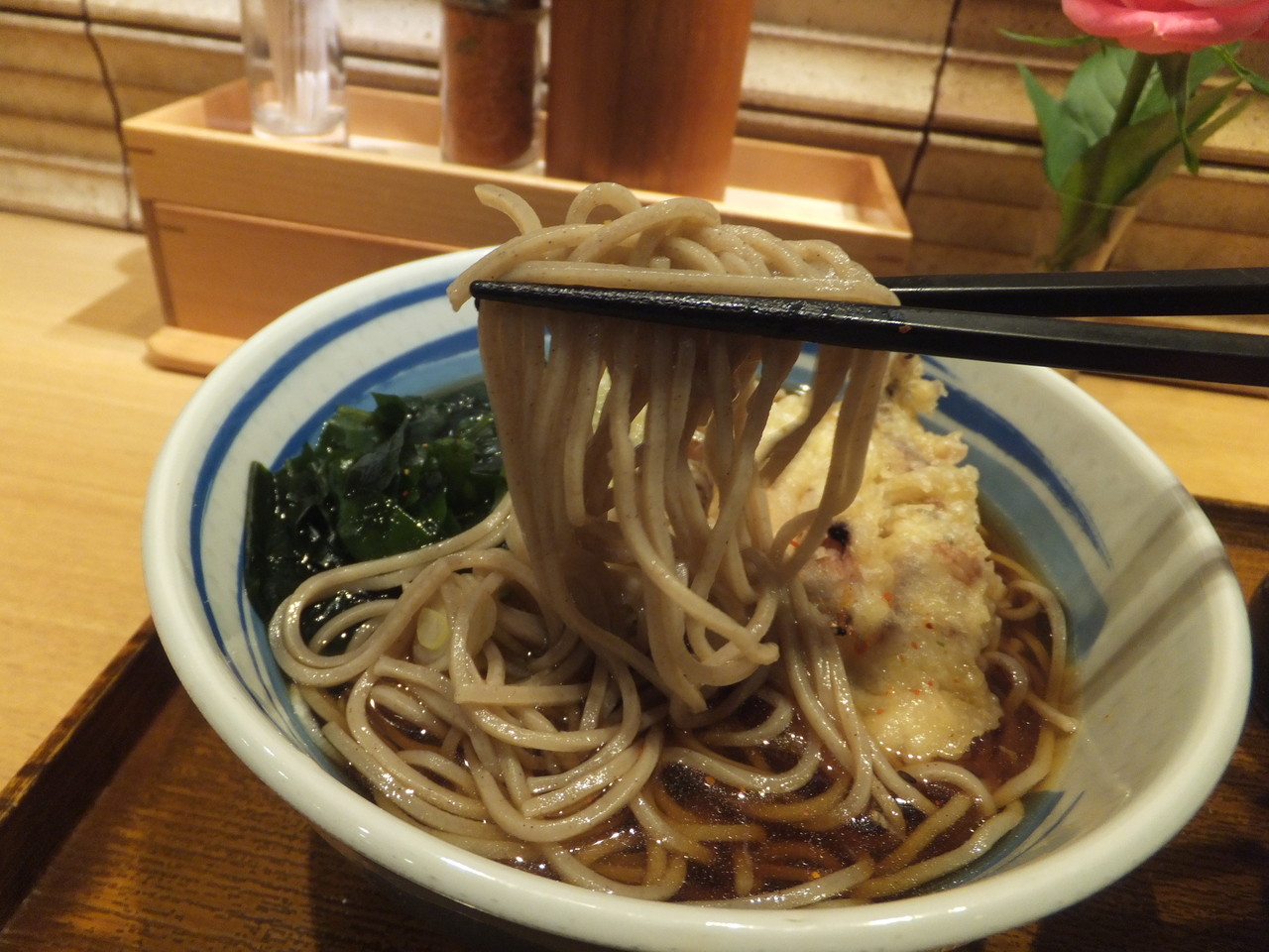 しぶそば武蔵小杉店 イカげそとしし唐の天ぷらそば 柴ポチダイアリー