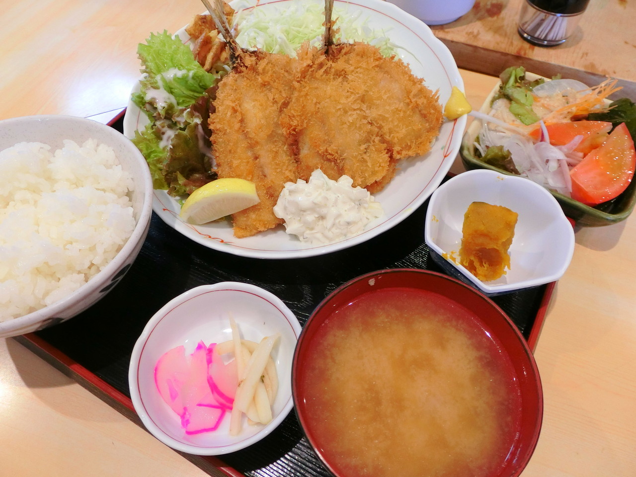 寿司処 清元 あじフライ定食 柴ポチダイアリー