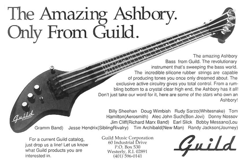 ギルド アシュボリーベース De Armond 4弦 レッド