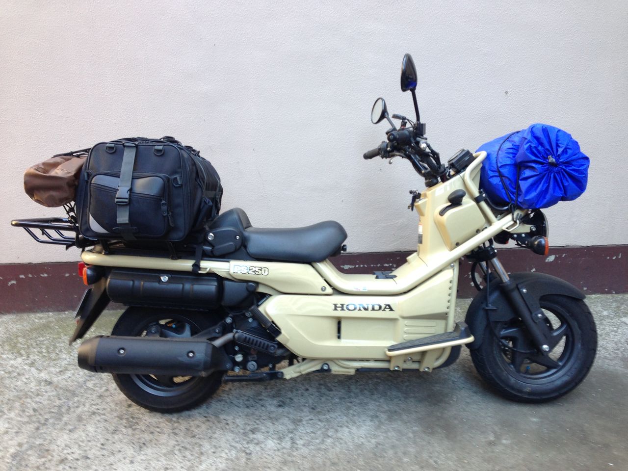 Honda Ps250でソロキャンプ 今夜もおやすみなさい