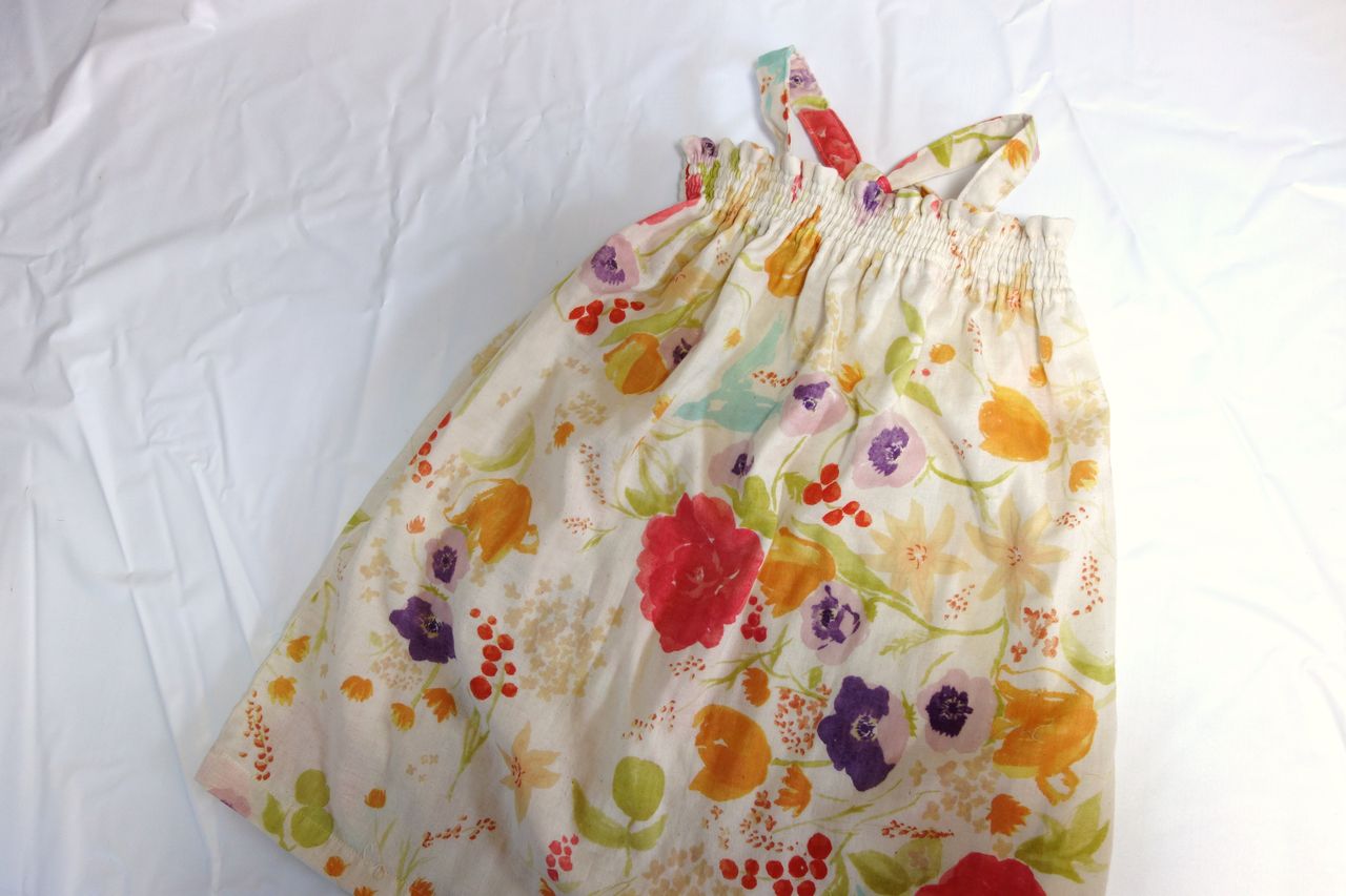 夏のサマードレスに パターンレーベルの子供服ソーイングstyle Book から姉妹お揃いnaniiroシャーリングワンピース Pui Pui Pui