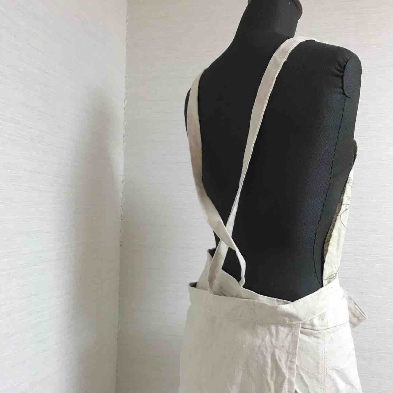 Naniiroリネンで Filerさんのaラインエプロンドレス Pui Pui Pui