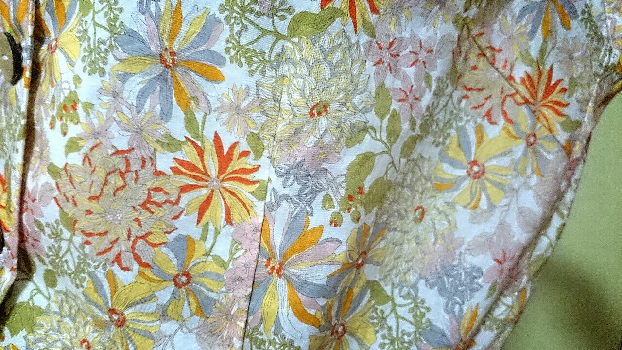 夏の終わりに 綿ローンでポルカドロップスさんの夕涼みワンピース Pui Pui Pui