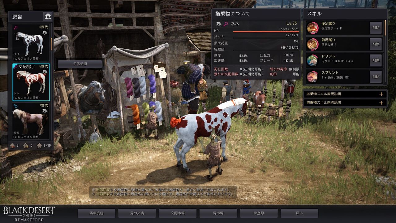 馬育成記録 7 シキナ考 黒い砂漠 馬育成記録 7 シキナ考 黒い砂漠
