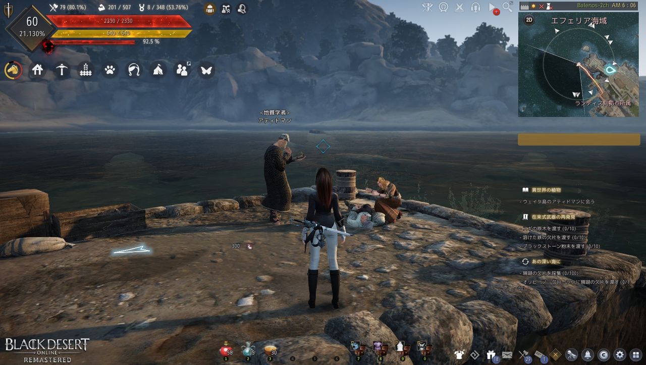 バレノス東部冒険日誌1の にヒントが シキナ考 黒い砂漠