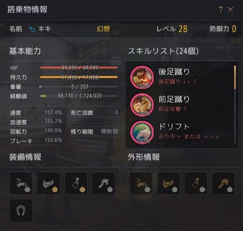 ディネ育成結果 シキナ考 黒い砂漠 ディネ育成結果 シキナ考 黒い砂漠