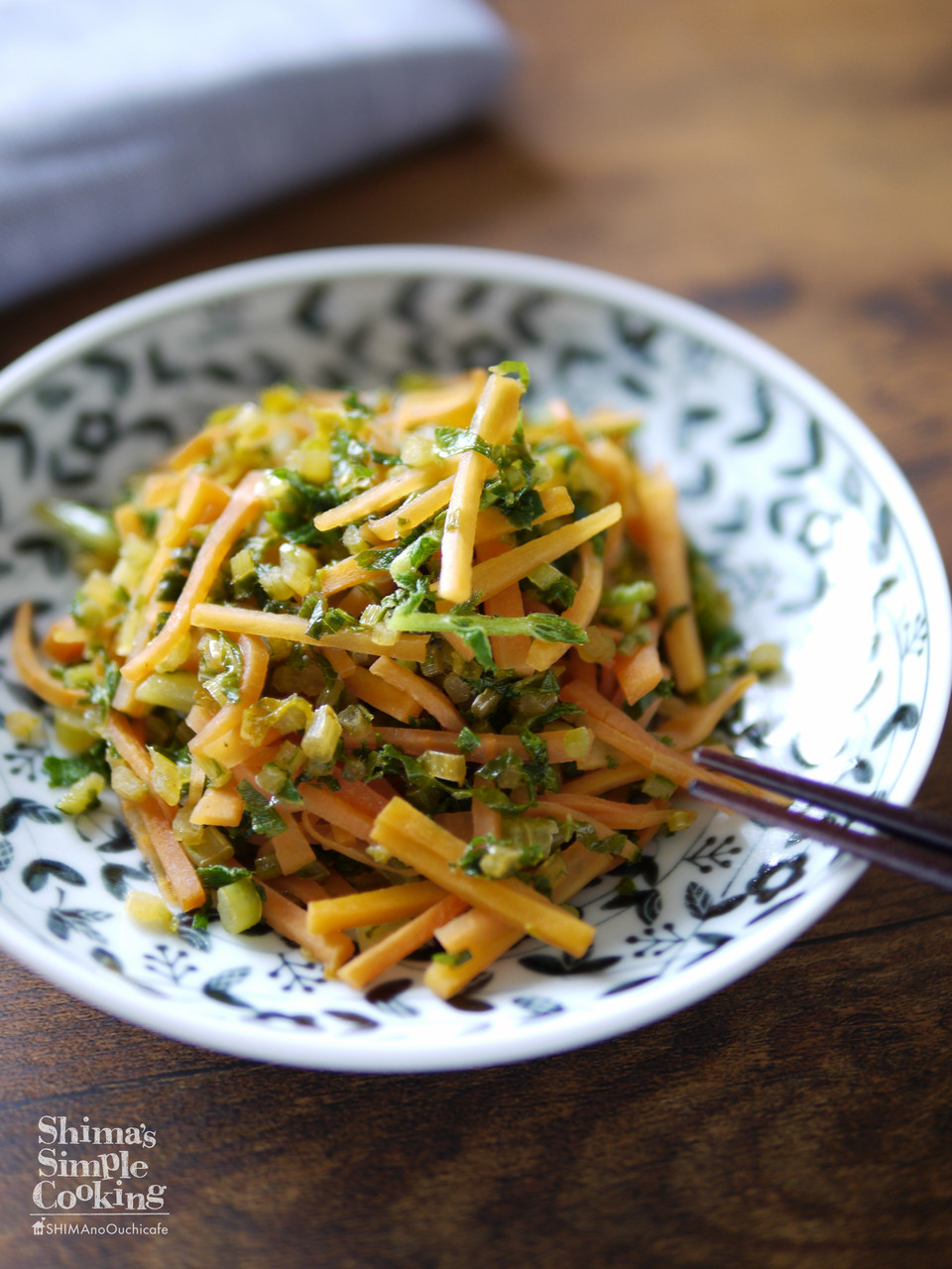 味付けは醤油だけ 簡単 ５分 常備菜 副菜 ご飯に合うおかず 大根葉とニンジンのキンピラ 簡単 節約 おしゃレシピ Shimaのオウチカフェ Powered By ライブドアブログ