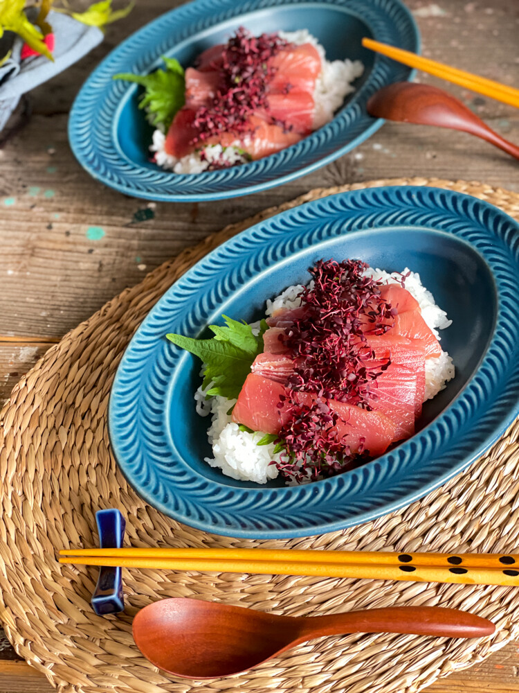 赤いカラーリングがオシャレな旨旨海鮮丼 紅たでマグロ丼 Pr 簡単 節約 おしゃレシピ Shimaのオウチカフェ Powered By ライブドアブログ