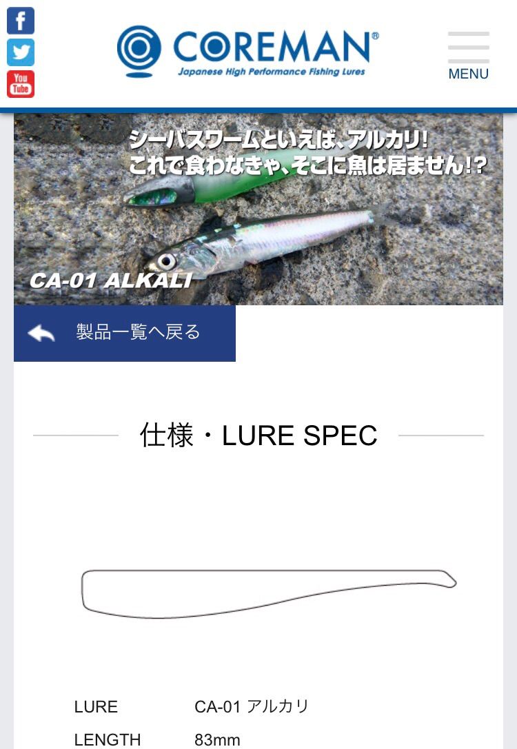 イワシパターン ボイル撃ちにはコアマン アルカリが最強 いつ以来 タモを使っていないだろう イワシパターン ボイル撃ちにはコアマン アルカリが最強 いつ以来 タモを使っていないだろう