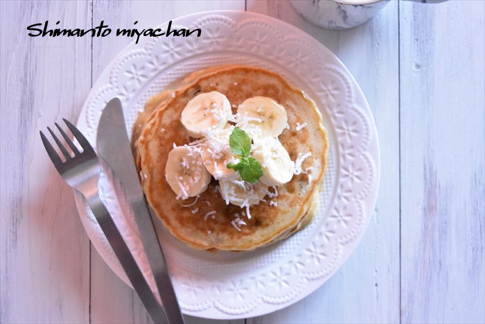 ホットケーキミックスで カッテージチーズとバナナのパンケーキ 四万十住人の 簡単料理ブログ Powered By ライブドアブログ