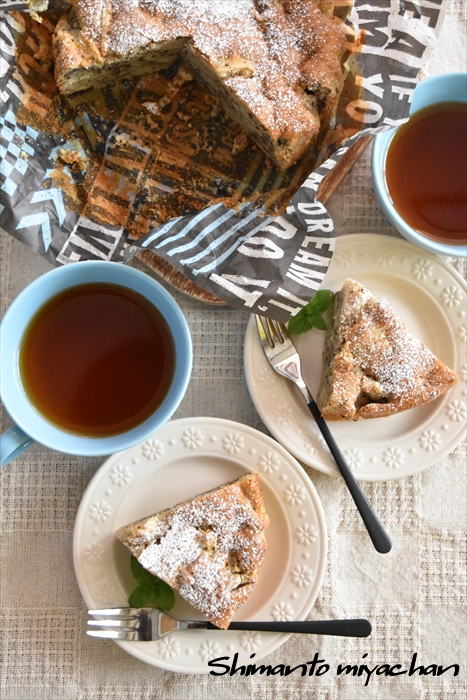 バター不要 ホットケーキミックスで りんごの紅茶ケーキ 四万十住人の 簡単料理ブログ Powered By ライブドアブログ