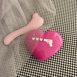 ボディ用かっさ、ハート形ミラー