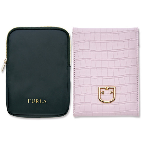 FURLA ミラー(クロコダイル)&ミラーケース2