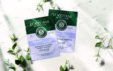 ファイブハーブス バランシング シャンプー&コンディショナー 各6ml