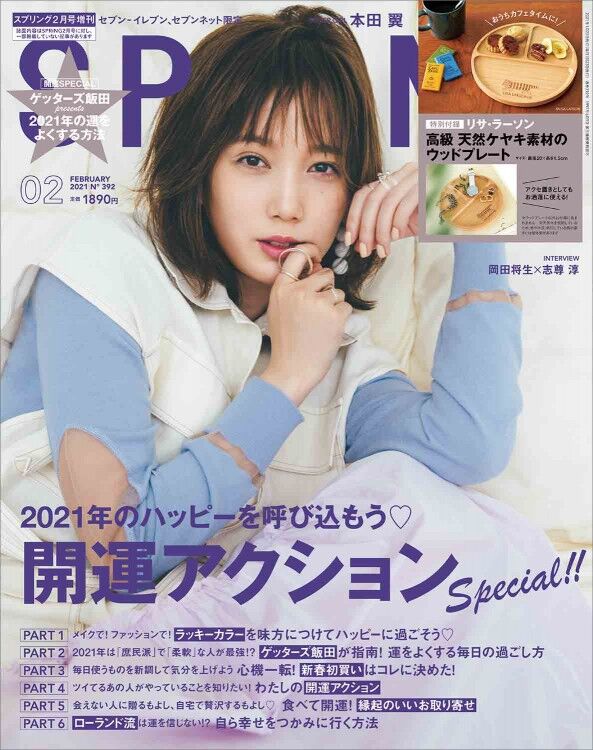 Spring スプリング 21年 2月号 増刊 雑誌付録 リサ ラーソン ナチュラル素材のウッドトレイ 雑誌付録パトロール