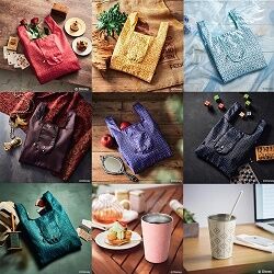 カップコーヒータンブラー 2種&エコバッグ 7種