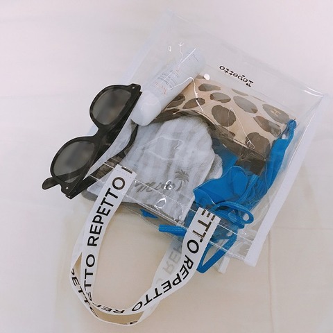 repetto(レペット) PVCトート&レオパードポーチ2