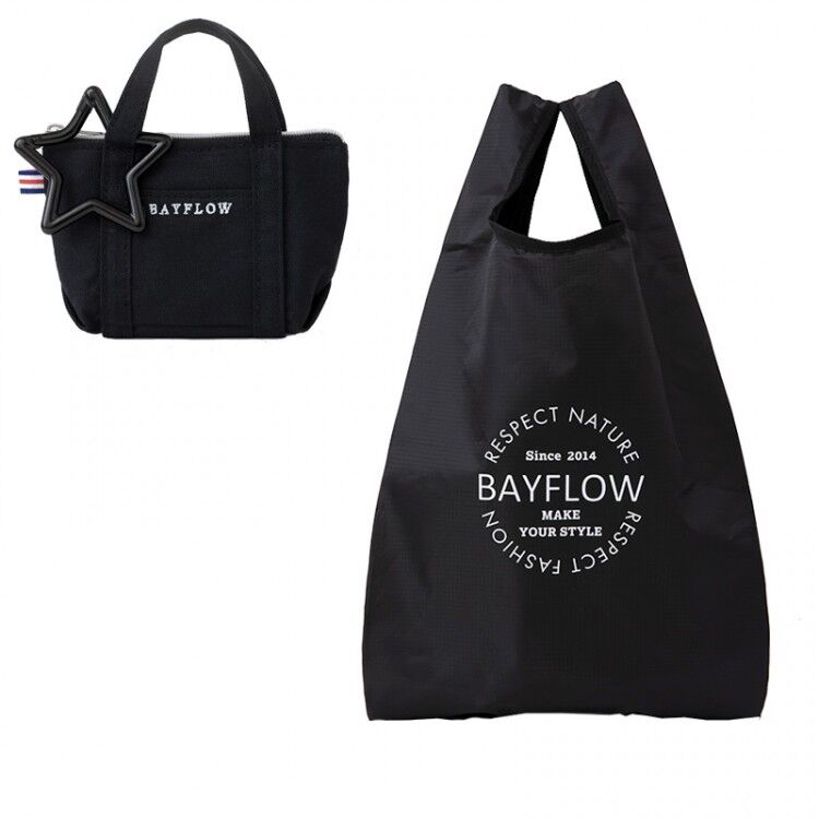Bayflow Eco Bag Set Book Black ムック本付録 エコバッグ 雑誌付録パトロール Bayflow Eco Bag Set Book Black ムック本付録 エコバッグ 雑誌付録パトロール