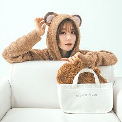 収納トート&ボアポーチ