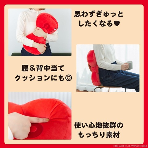 Hello Kitty ふわもちリボンクッション 4